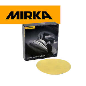 150mm Discs Abrasives Sanding Discs: 150mm Mirka Gold PSA Carelit Discs (Adhesive Backed, Stick On Discs)