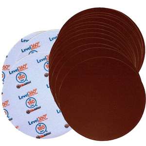 225mm Level 360 Round Sanding Discs - 5 Pack