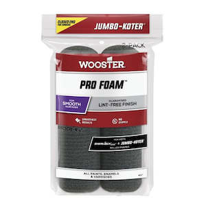 Mini Rollers Nook Crannies Roller Trays Handles Poles And Sleeves: 165mm Wooster Jumbo-Koter Pro Foam Mini Roller Sleeves - 2 Pack