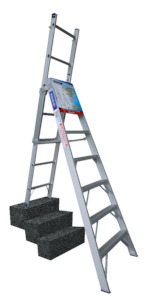 Ladders Access Equipment: Indalex Pro Series Aluminium 5-Way Combination Ladders