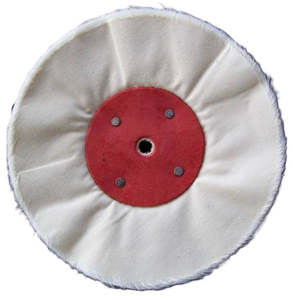 Abrasives: 200mm Loose Leaf Calico Polishing Mops - Final Polishing Mops