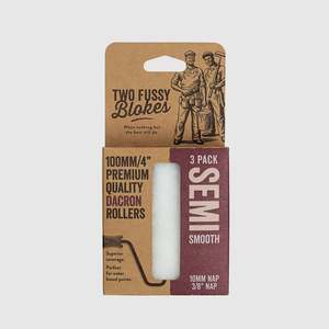 100mm x 10mm Two Fussy Blokes Mini Dacron Roller Sleeves - 3 Pack