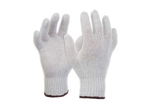 Knitted Polycotton Gloves, 12 packs