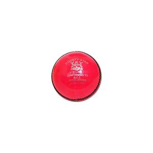 GM County Star Leather Cricket Ball (Red)