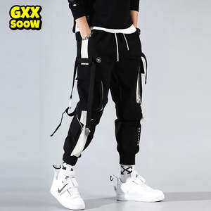 Mens Clothing: Joggers Men Ribbons Cargo Pants