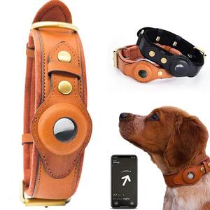 Pet Supplies: Leather Anti-Lost Dog Collar
