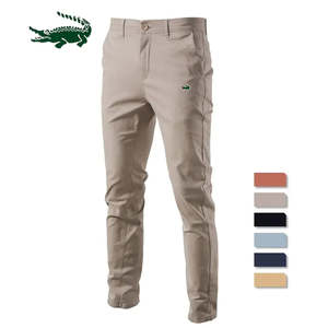 Mens Pants: Solid Color Slim Fit Men's Pants