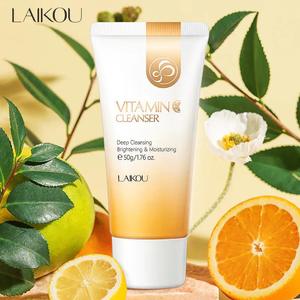 P2 24k Gold Hyaluronic Acid Face Serum: Laikou Vitamin C Facial Cleanser