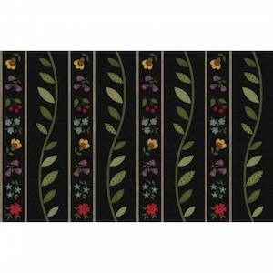 Bonnie Sullivan: Bonnies Butterflies~ flannel~ Floral Vine Border print~by 25 cm increments