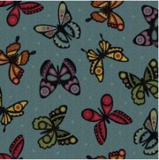 Bonnie Sullivan: Bonnies Butterflies~flannel~blue