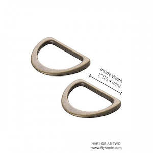Byannie: D-Ring Flat 1 in ~2/pk  - byannie
