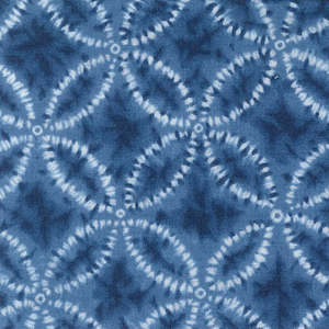 Japanese Designs: Sakuru~Blue Circular design~ Japanese fabric