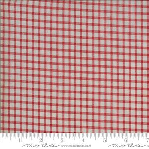 Roselyn Moda: Roselyn Range~Gingham~Taupe/Red