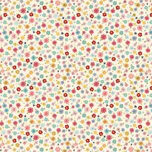 Poppie Cotton ~ Farmgirls Unite ~cream calico