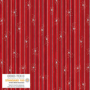 Stripes Spots Dots: We Love Christmas~ Stripes~ Red/Silver