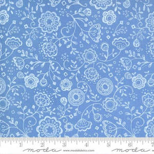 Cottage Bleu: Cottage Bleu~Floral Fling~Sky