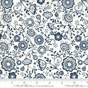 Cottage Bleu: Cottage Bleu~Floral Fling~Cream