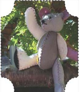 Hare's Nest Stitchery ~Hare's Nest Toy Box ~ Billie Bear Pattern