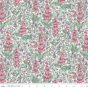 Liberty Fabrics: Liberty Fabrics - Postcard from the Highlands~ Mull Foxgloves A