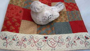 Patterns: Fig 'n' Berry Creations ~ Love Birds Table Runner~pattern