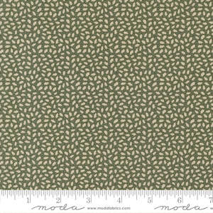 Reproduction Fabrics: "Fluttering Leaves"~Tiny Leaves - Evergreen