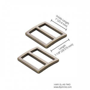 Widemouth Slider Flat (1") 2pk - byannie