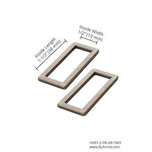 Rectangle Ring Flat (1.5") 2pk - byannie