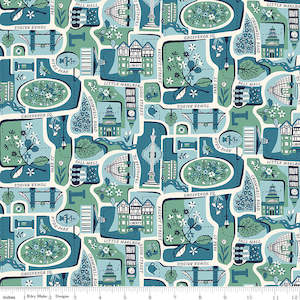 Liberty Fabrics -London Bouquet ~ Charming City A