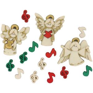 Dress It Up A Choir of Angels~shank-back buttons