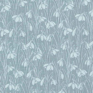 Liberty Fabrics Snowdrop Spot: Liberty Fabrics -Snowdrop Spot~ Polar Grey
