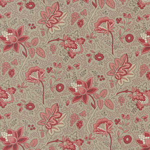 French General Chateau De Chantillly: Chateau de Chantilly~Floral~Taupe