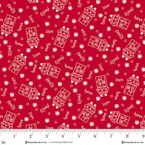 Woodland Friends: Gail Pan~Redberry Lane~ House of Love Toss~ Red