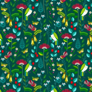 New Zealand Themed Fabrics: Twilight~ Dark Green