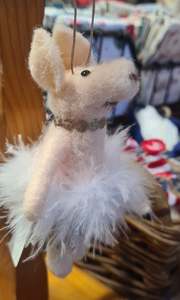 Christmas Craft: Christmas Pig Jig~ hanging ornament~3 colours to choose from