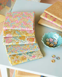 Preorder: Tilda~ Songbird~ Yellow/Mustard Bundle of 5 Fat Quarters