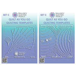 Pauline' s Quilter's World~ Quilt As You Go ~ Template Set C