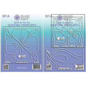 Pauline' s Quilter's World~ Quilt As You Go ~ Template Set A