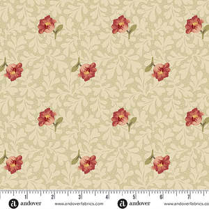 Laundry Basket Quilts ~Laundry Line ~ Buttercup Cream Red