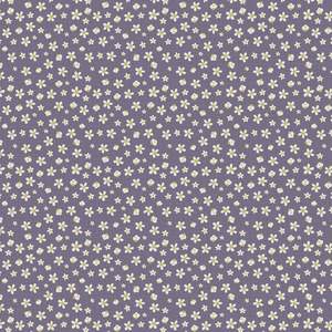 Lynette Anderson ~ Good Boy and Kitty ~ Scattered Flowers ~Purple