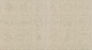 French General~ Joie De Vivre ~ Embroidery Linen Panel 60cm