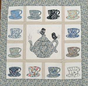 Liberty Fabrics: Fig 'n' Berry Creations~ Liberty Teacups~pattern & Fabric/thread kit