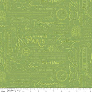 Hydrangeas in the Garden~ Green text