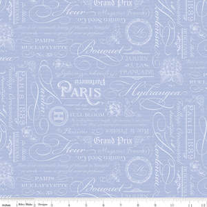 Woodland Friends: Hydrangeas in the Garden~ Blue text