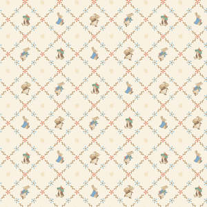 Peter Rabbit & Benjamin Bunny~ Cream ~ Lattice