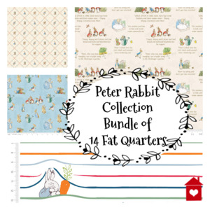 Peter Rabbit Collection Bundle of 14 Fat Quarters