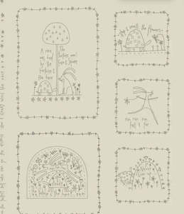 Hatched & Patched~ Slow & Steady~ Stitchery Panel~preprinted