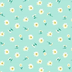 Liberty Fabrics: Liberty Fabrics - London Parks~Dulwich Daisy B~ Teal