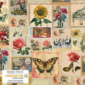 Woodland Friends: Classically Yours ~Music & Floral Collage~Stamps Multi