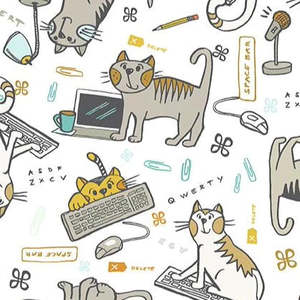 Clearout: Keyboard Cats~white