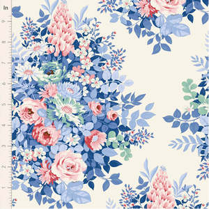 Woodland Friends: Tilda~ "Something Blue"~ Whimsyflower ~ Cream